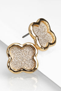 Clover sparkle studs