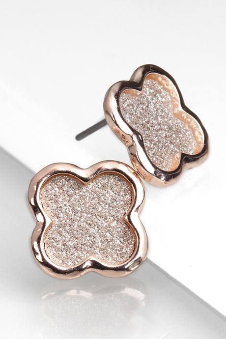 Clover sparkle studs